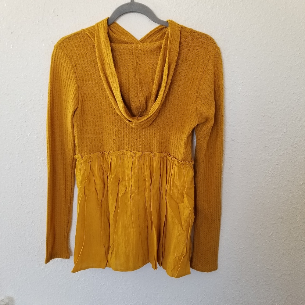 ** LAST 1 ** babydoll waffle knit longsleeve tunic - Picture 8 of 8